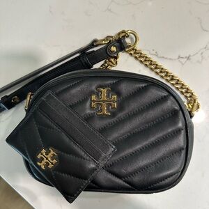 Tory Burch Kira Chevron Camera Bag and Kira Chevron Card Case